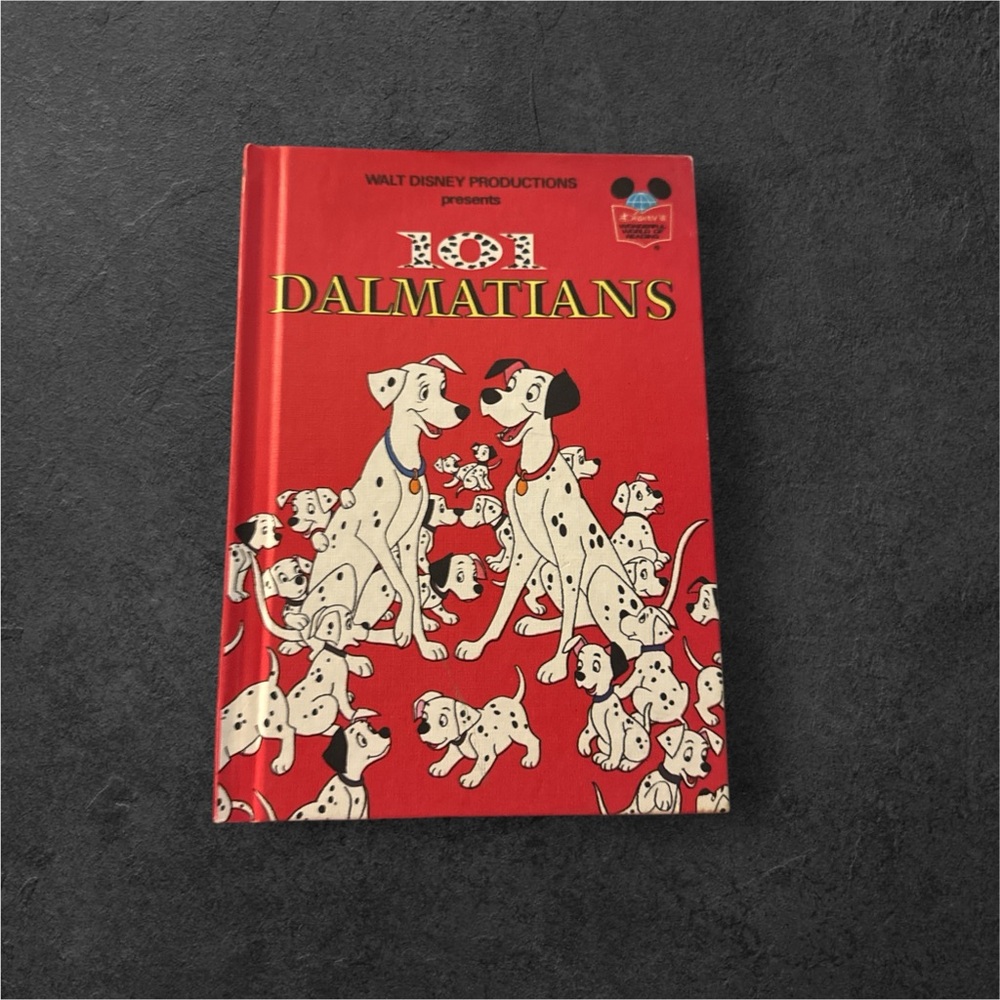 Disney book club 101 Dalmatians 1981 vintage Red Book Collectible